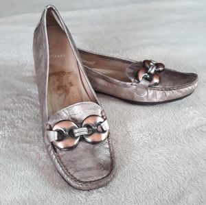 Stuart Weitzman Rose Gold Loafers